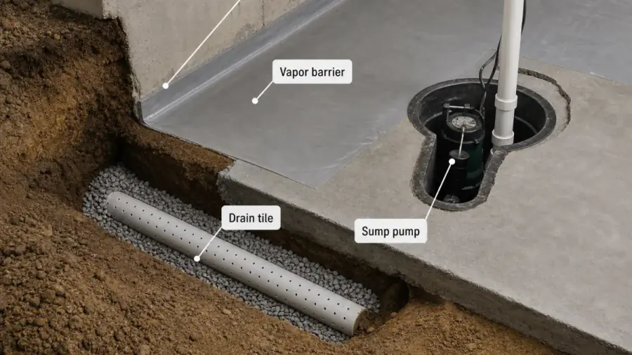 Basement and foundation stresses typical in Altoona, Iowa — drainage, clay soils, and frost
